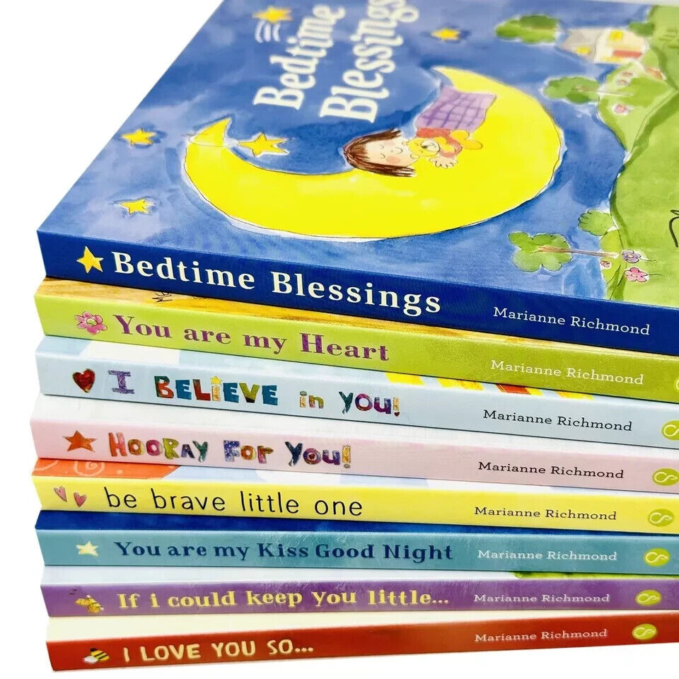Big Library Marianne Richmond 8 board book set back cover with book descriptions