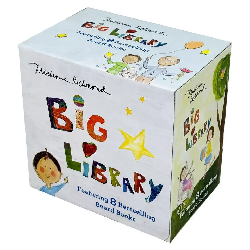 Big Library Marianne Richmond board book set showing all 8 individual titles