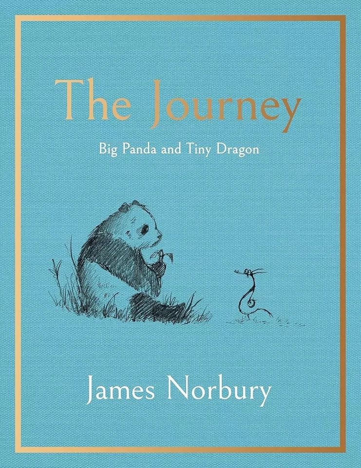 Back covers of the Big Panda and Tiny Dragon 2 book hardback collection set by James Norbury