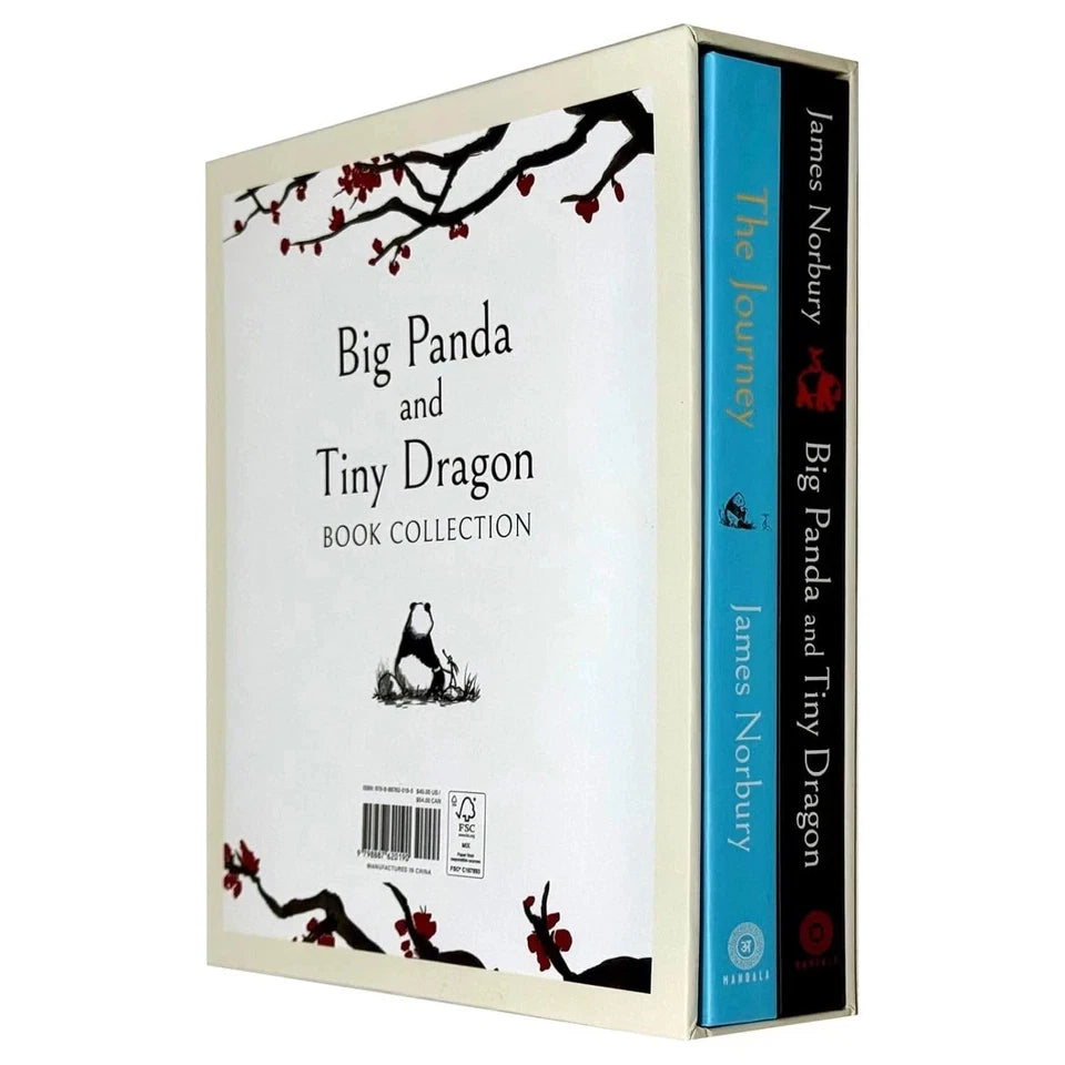 Big Panda and Tiny Dragon by James Norbury 2 Book Hardback Collection Set featuring Big Panda and Tiny Dragon and The Journey