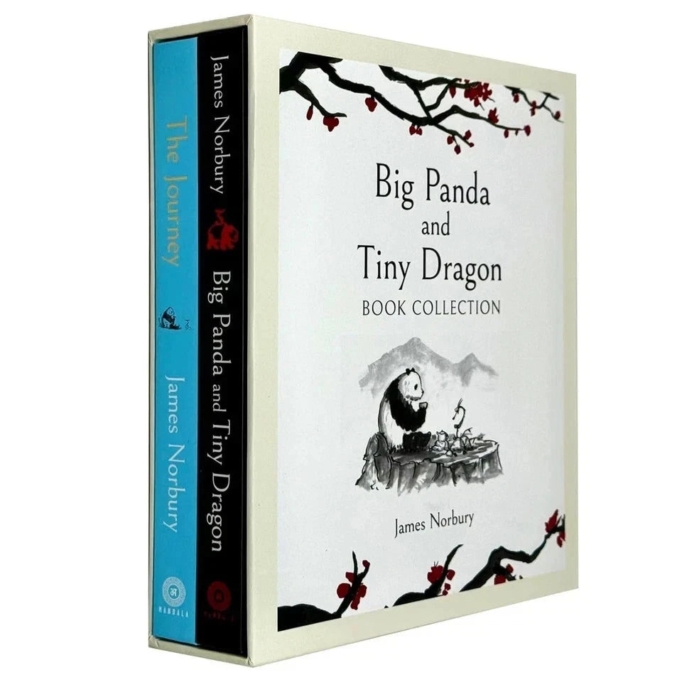 Front cover of Big Panda and Tiny Dragon hardback book by James Norbury, part of the 2 book collection set