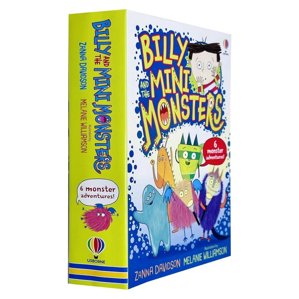 Billy and the Mini Monsters paperback book set showing individual titles