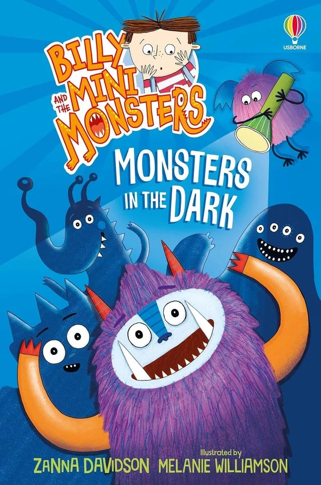 Billy and the Mini Monsters series books spread out showing colourful covers