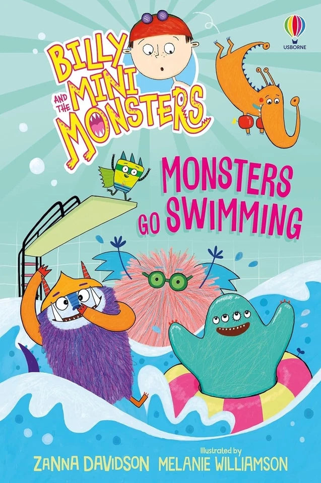 Billy and the Mini Monsters paperback books by Zanna Davidson close-up