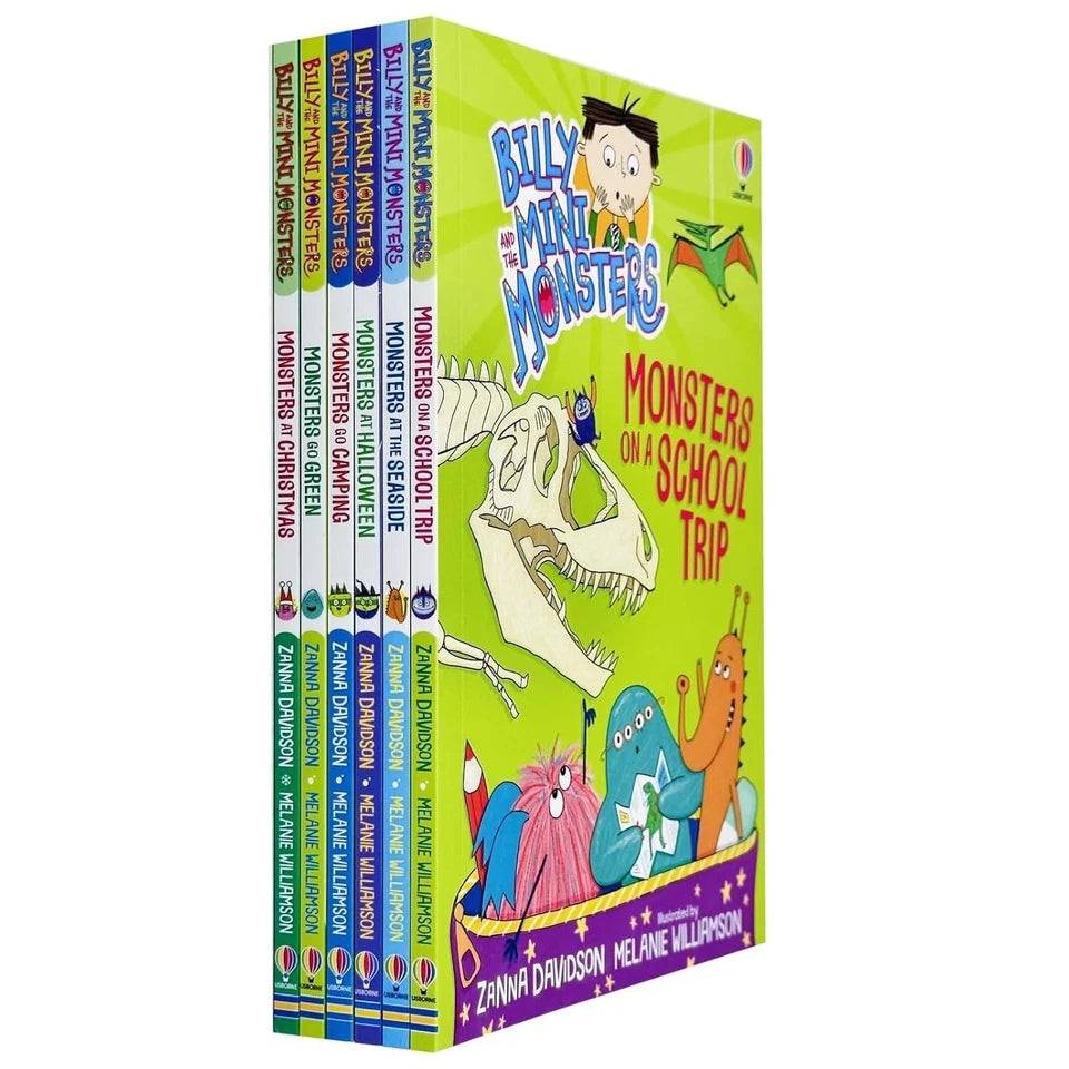 Billy and the Mini Monsters Series 2 six book paperback collection set by Zanna Davidson for ages 6-9