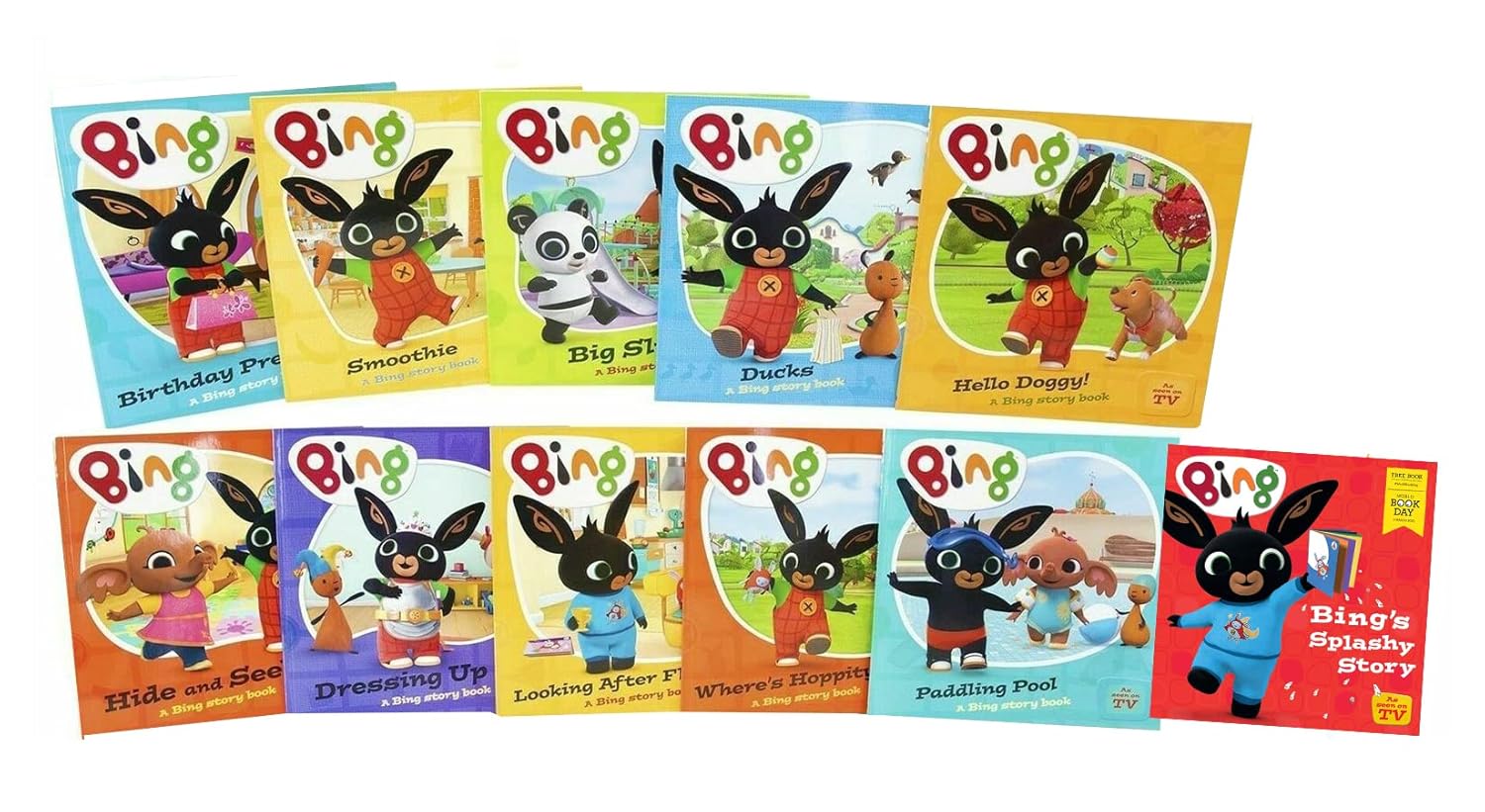 Bing 11 Books Collection Set - all 11 titles including Hide and Seek, Dressing Up, Looking After Flop - Paperback