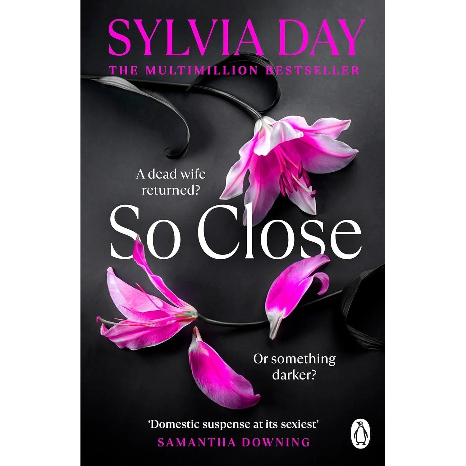 Close-up of Sylvia Day Blacklist Series paperback books So Close and Too Far, brand new condition