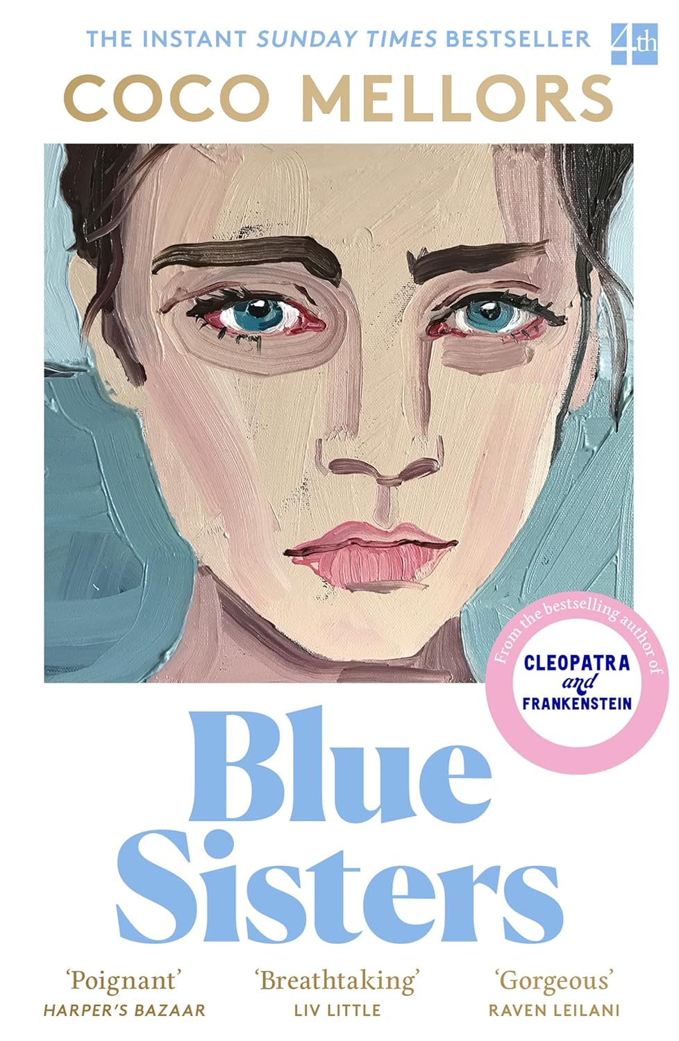 Blue Sisters by Coco Mellors - Fiction Paperback - front cover, Fourth Estate UK edition