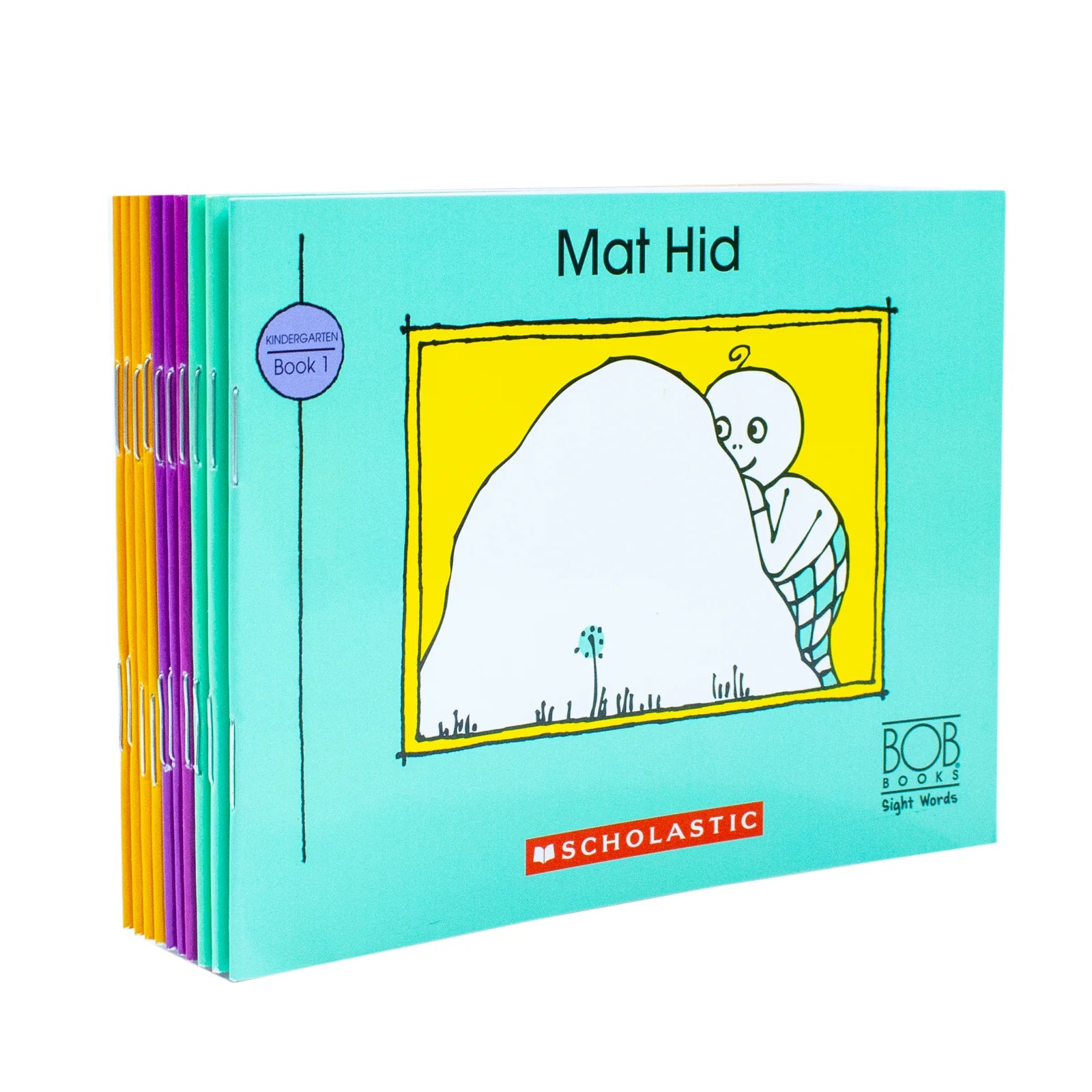 Bob Books Sight Words Kindergarten 10 Books Collection Set back of box detail