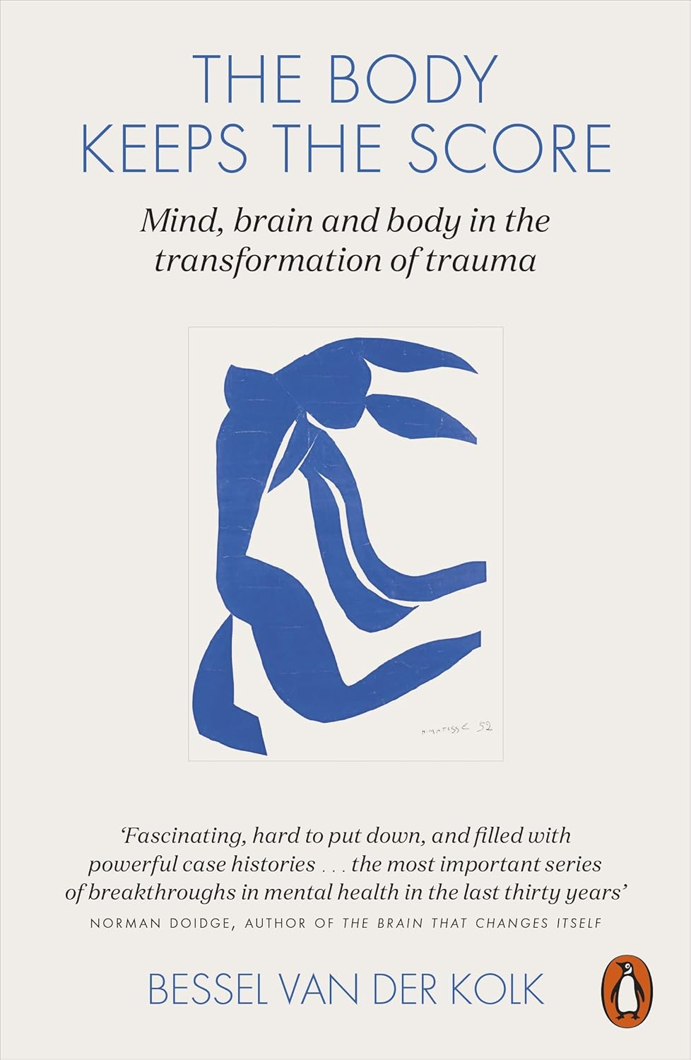 The Body Keeps The Score by Bessel van der Kolk paperback trauma recovery book cover