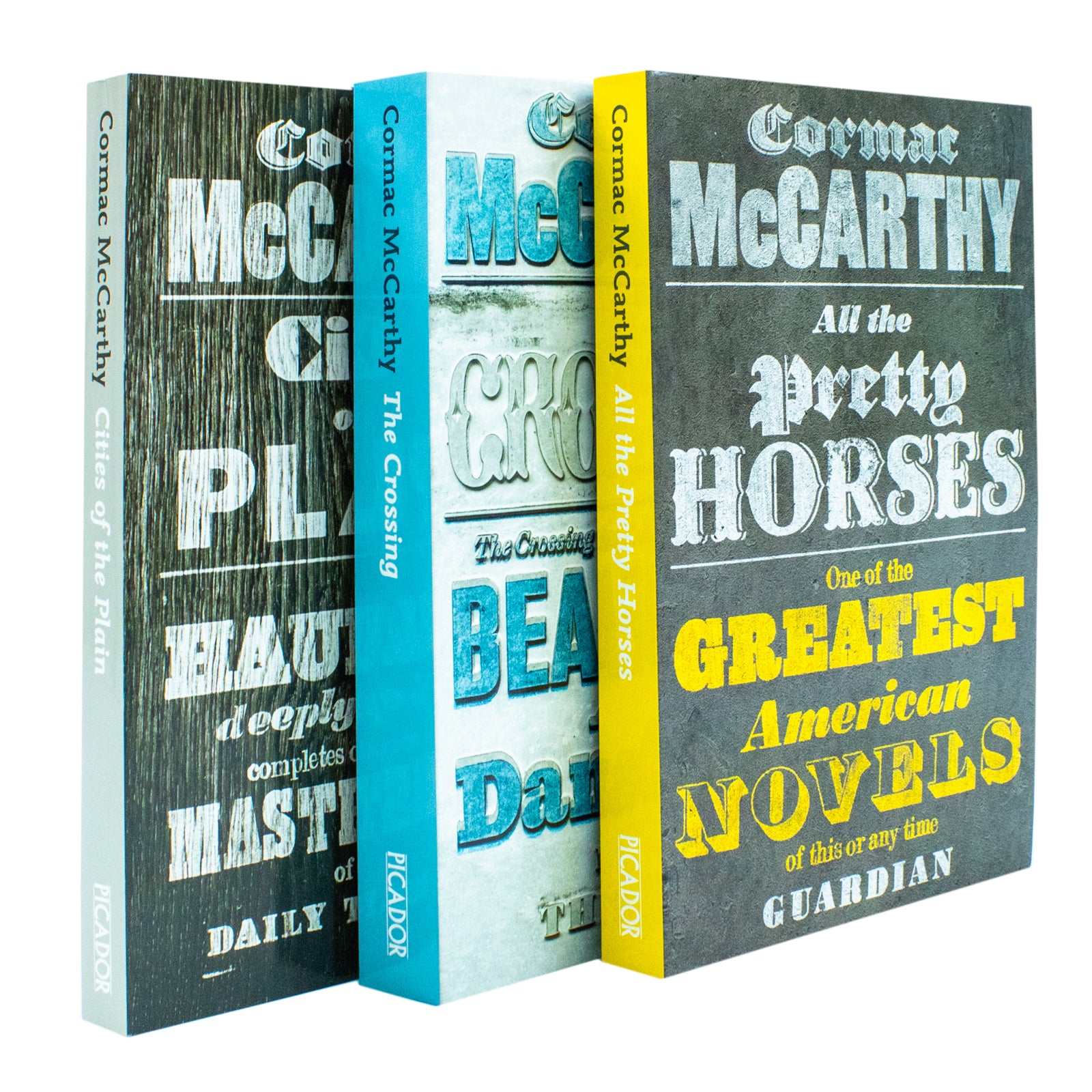 Border Trilogy 3 Books Collection Set by Cormac McCarthy - All the Pretty Horses, The Crossing, Cities of the Plain - Paperback