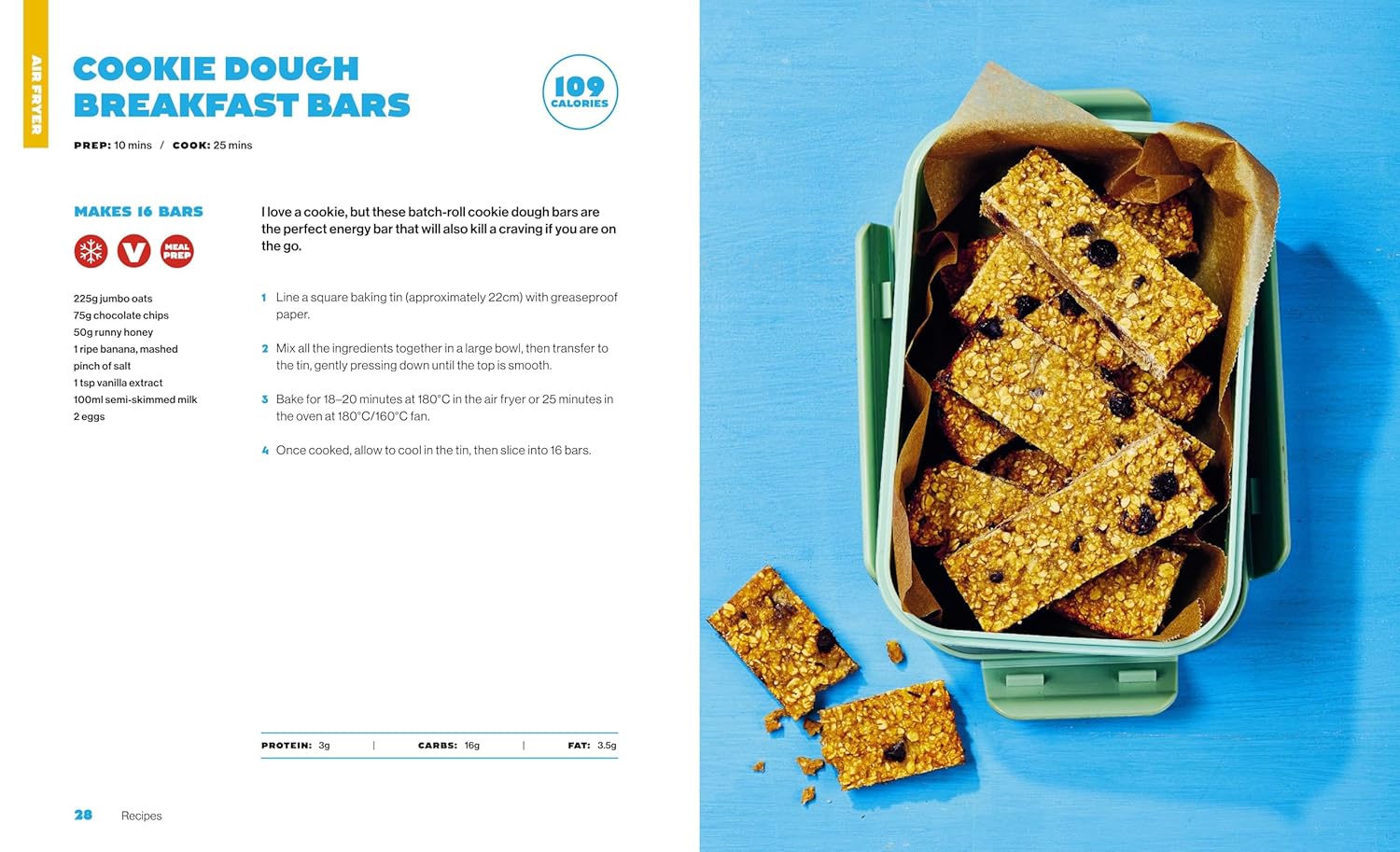 Bored of Lunch: Meal Planner by Nathan Anthony - paperback cookery planner back cover with recipe details