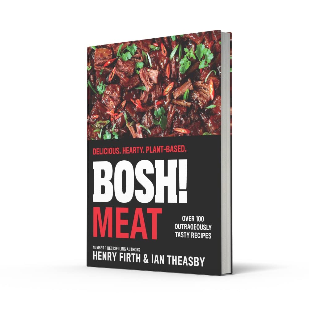 BOSH! Meat plant-based recipe book by Henry Firth and Ian Theasby - hardback cookbook pages