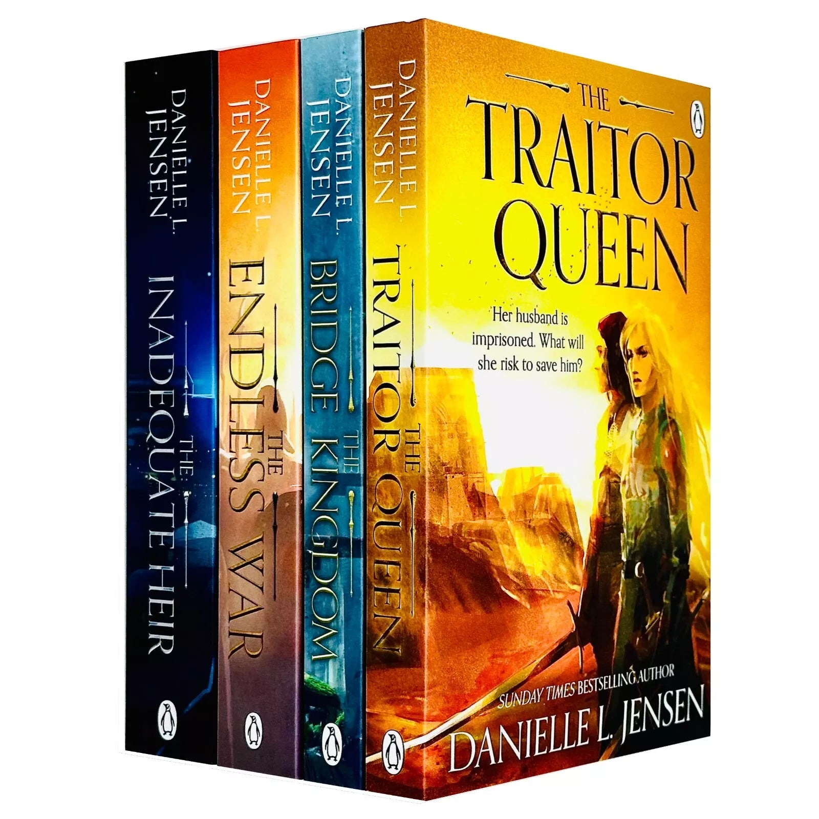 The Bridge Kingdom Series 4 Books Collection Set by Danielle L. Jensen - Paperback Fantasy Romance Box Set