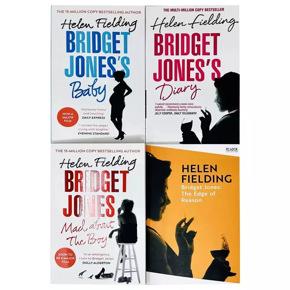 Bridget Jones complete 4 book paperback collection set by Helen Fielding - alternate view