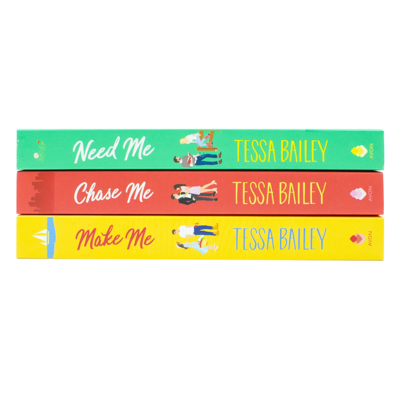 Broke and Beautiful Series 3 Books Collection Set - Tessa Bailey paperback romance set front cover