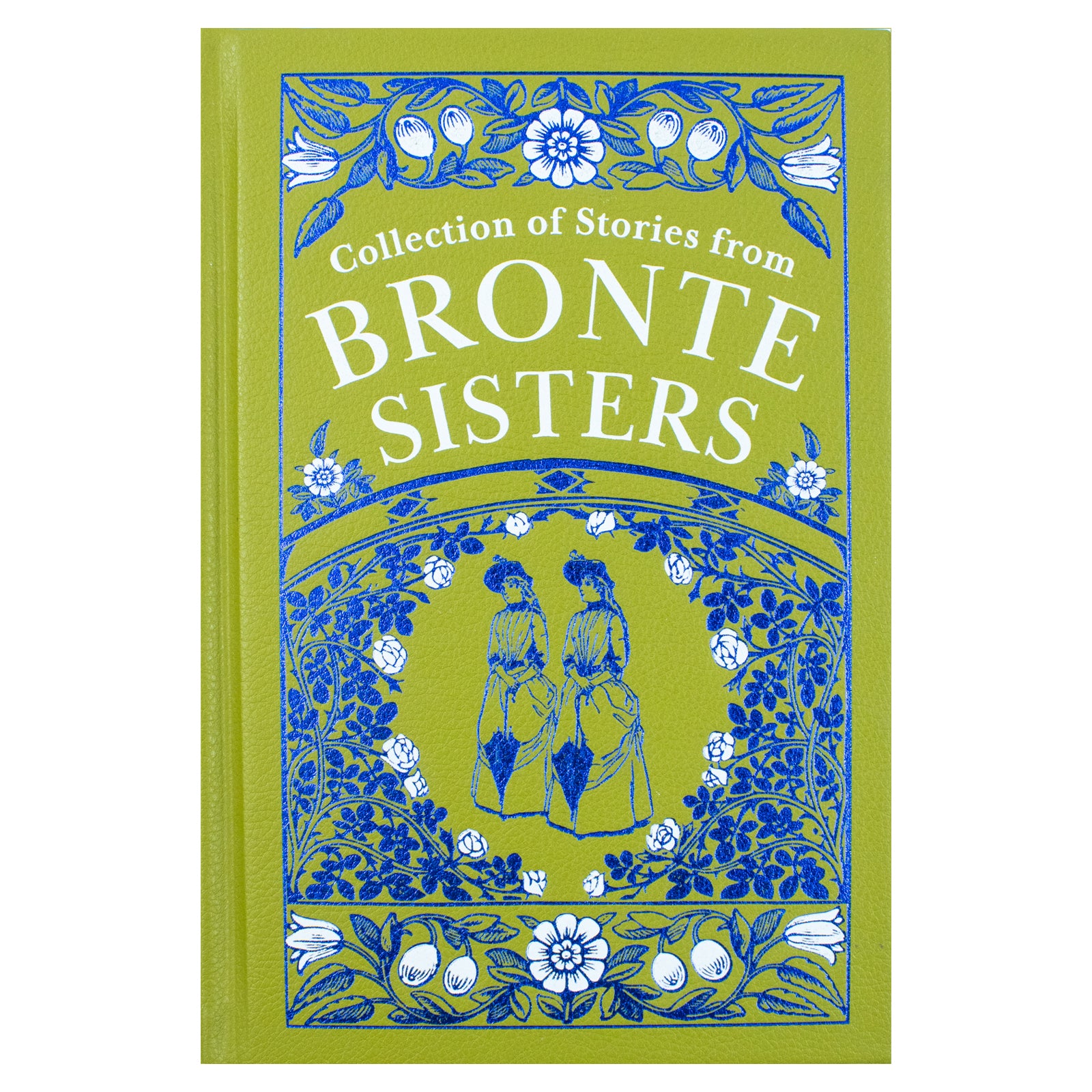 Bronte Sisters Deluxe Leather Bound Collection spine and binding detail - classic fiction gift edition