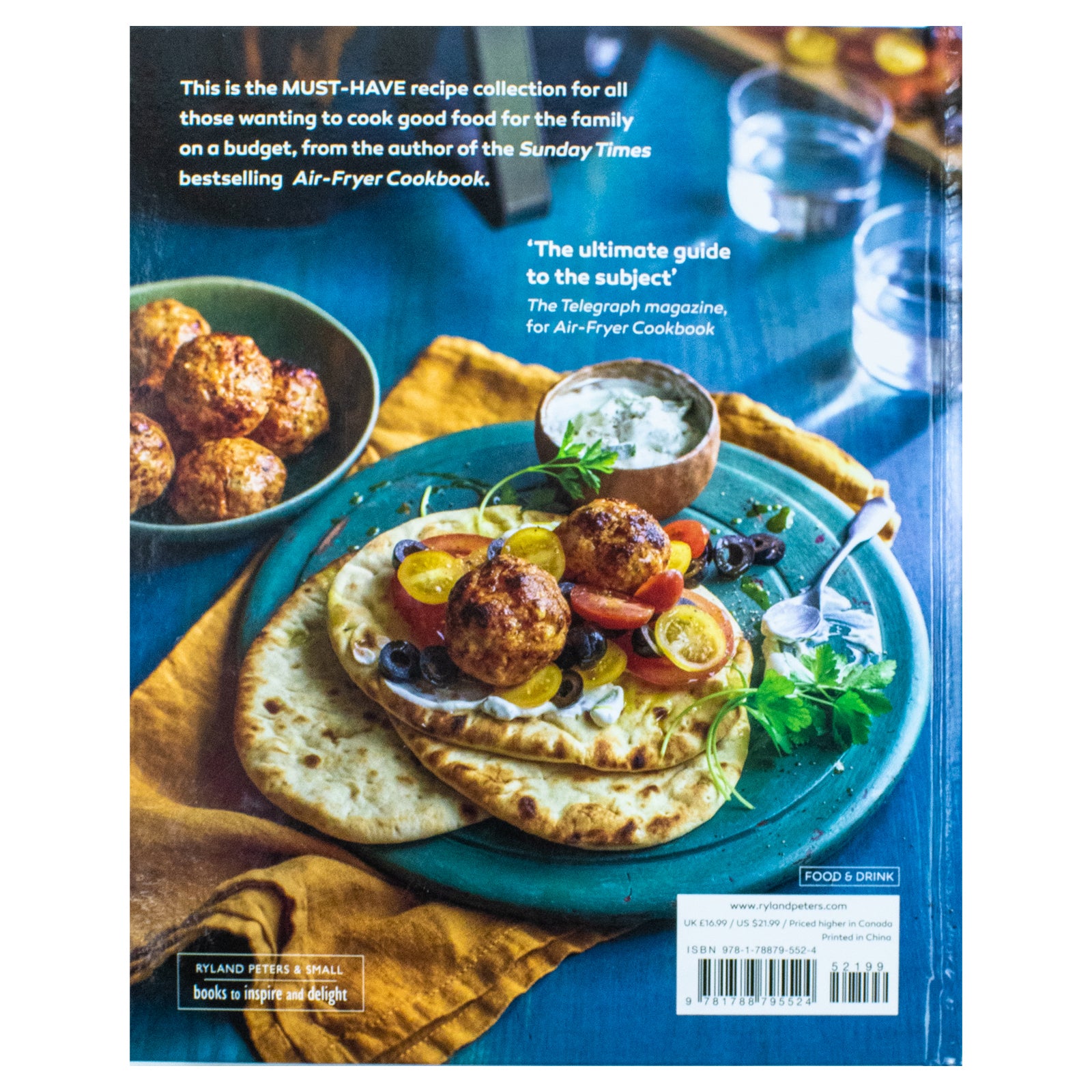 Budget Air-Fryer Cookbook by Jenny Tschiesche - inside pages showing budget air fryer recipes