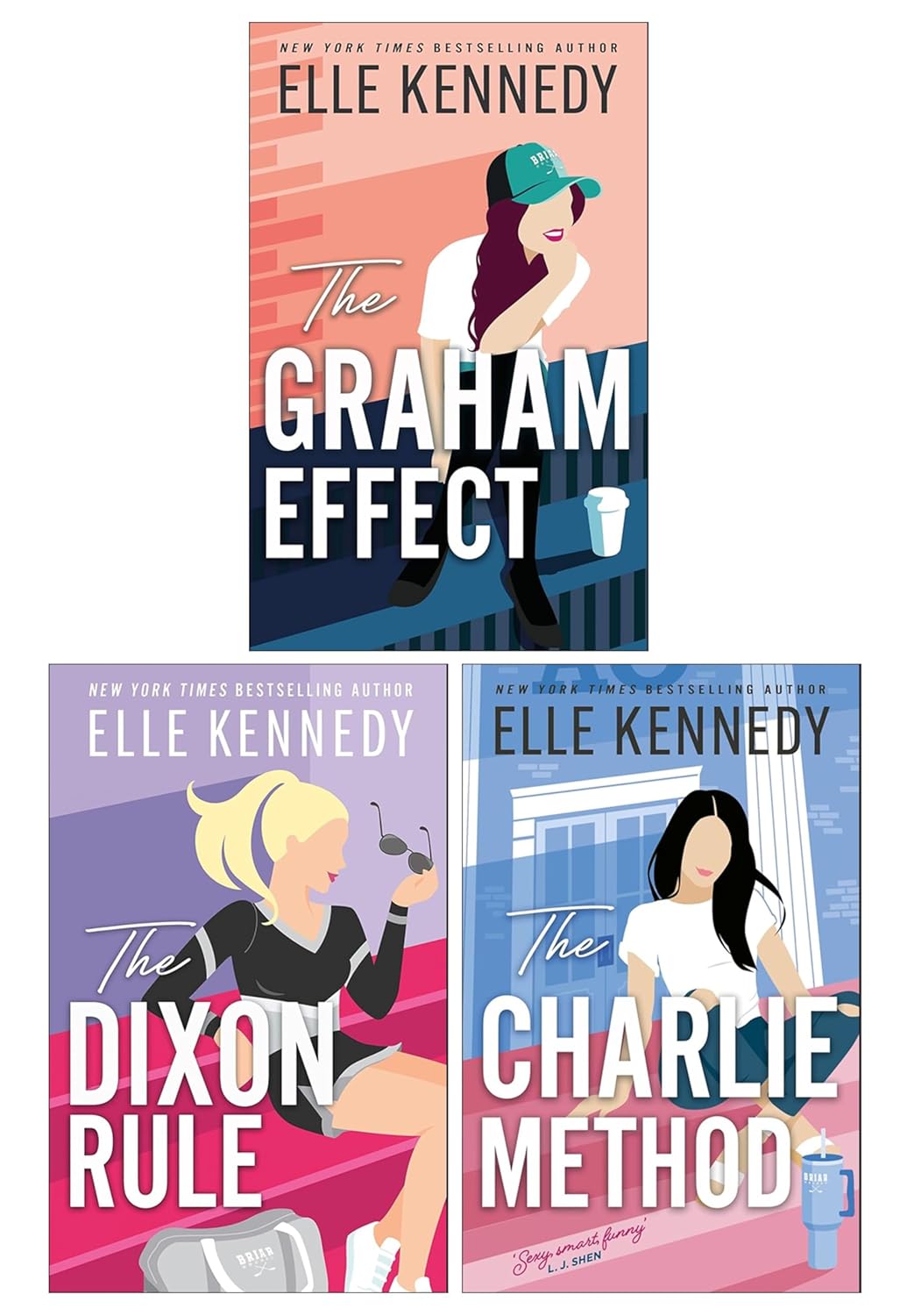 Close-up cover of Campus Diaries Series paperback collection by Elle Kennedy, New Adult hockey romance set