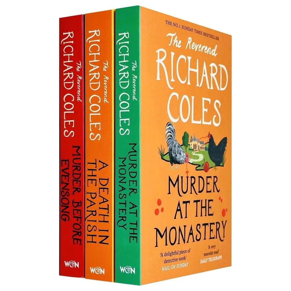 Canon Clement Mysteries by Reverend Richard Coles - 3 Book Hardback Collection Set including Murder Before Evensong, A Death in the Parish and Murder at the Monastery