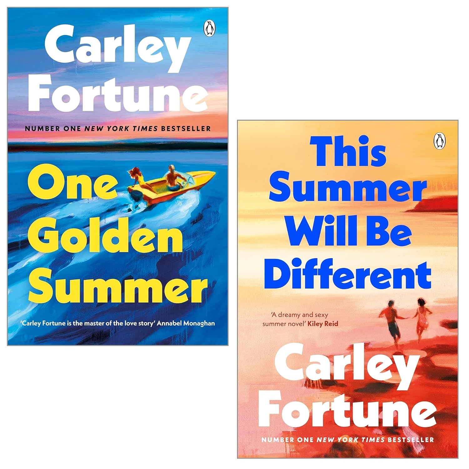 This Summer Will Be Different by Carley Fortune - UK paperback edition, part of the Carley Fortune 2 Books Collection Set