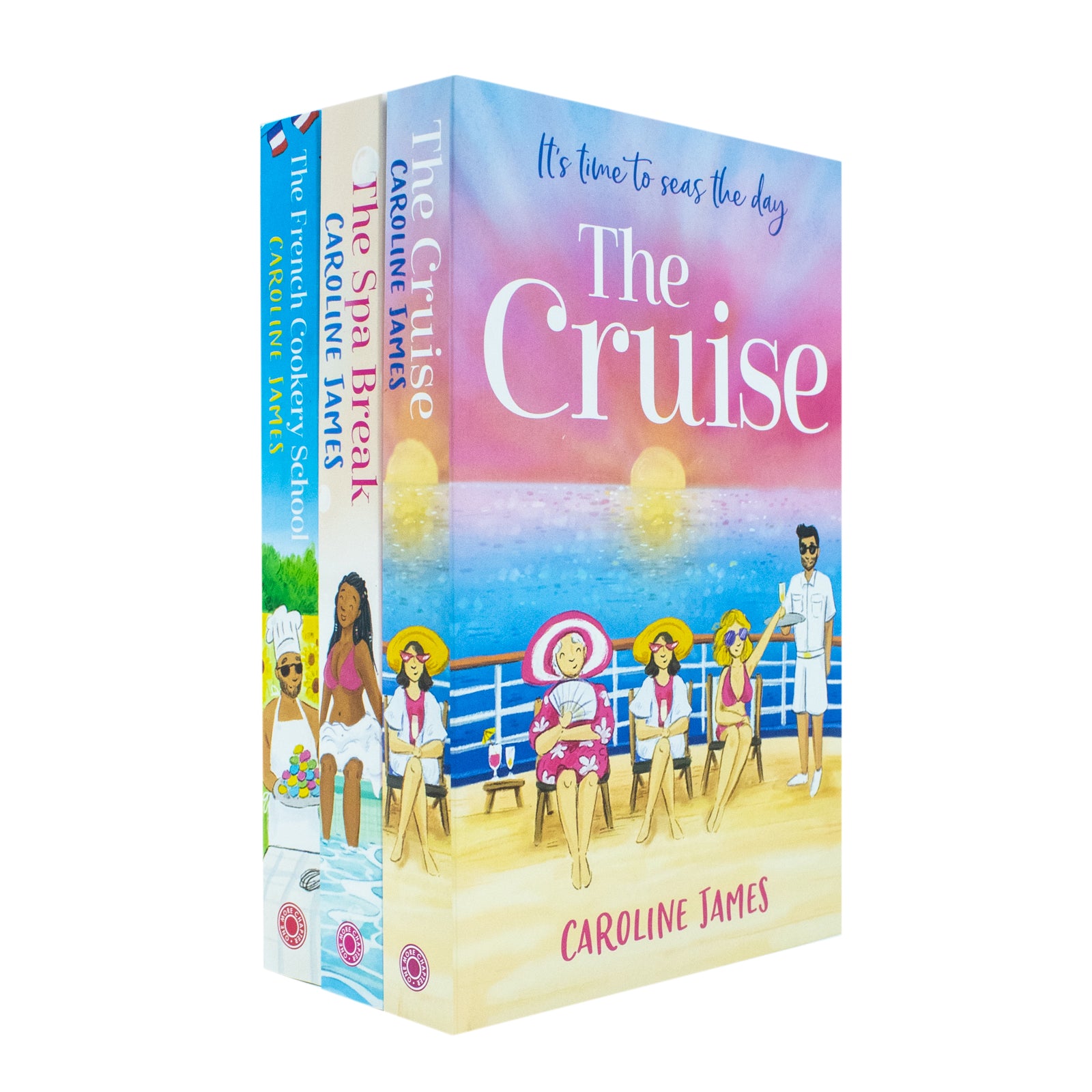Caroline James 3 Book Collection Set - The French Cookery School, The Cruise & The Spa Break - Paperback