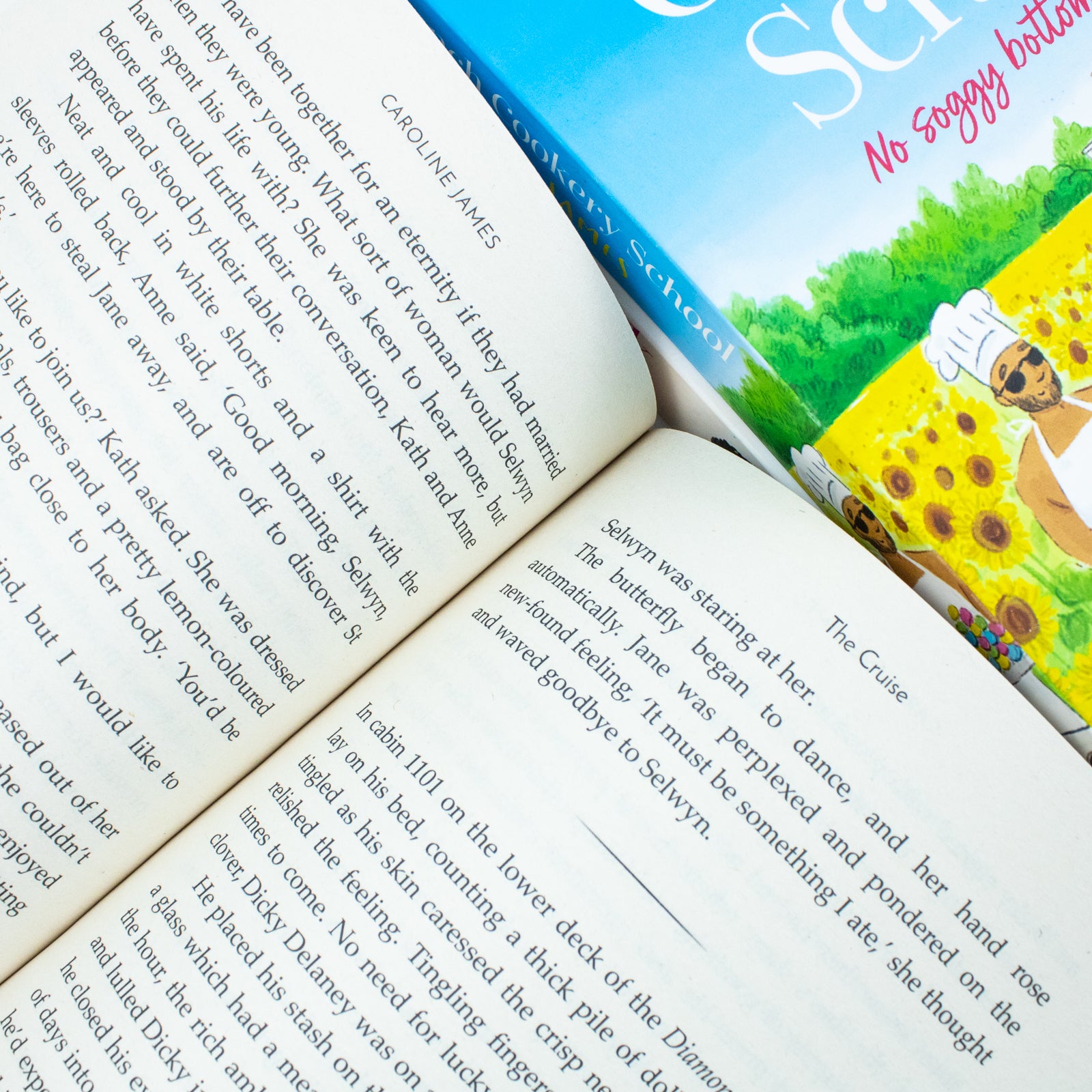 Caroline James 3 Book Collection Set - The French Cookery School, The Cruise & The Spa Break - Paperback close-up