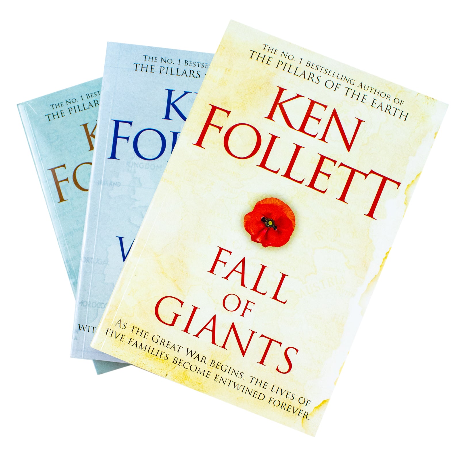 The Century Trilogy by Ken Follett Paperback Set - Fall of Giants, Winter of the World, Edge of Eternity - Historical Fiction Books
