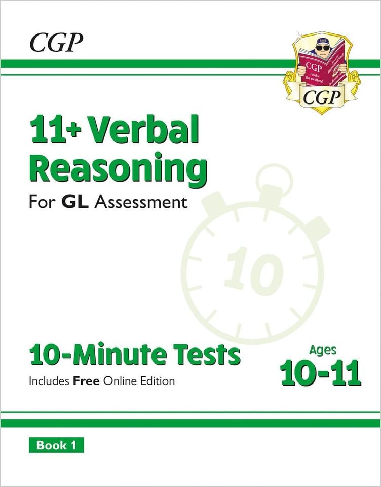 CGP 11+ Verbal Reasoning 3 Books Collection Set inside pages - Ages 10-11 Paperback study notes and practice questions