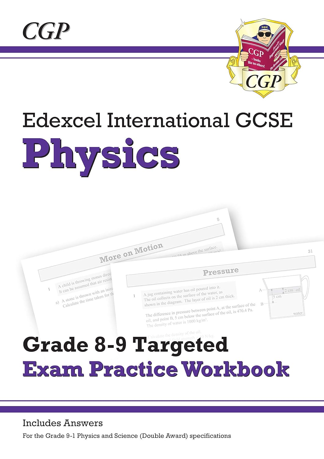CGP IGCSE 9-1 Edexcel Chemistry, Biology and Physics 3 Book Set stacked paperback workbooks