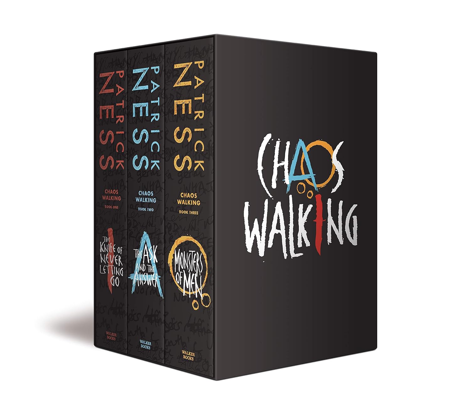 Chaos Walking Trilogy 3 Book Paperback Boxed Set by Patrick Ness - Young Adult Dystopian - Ages 14+