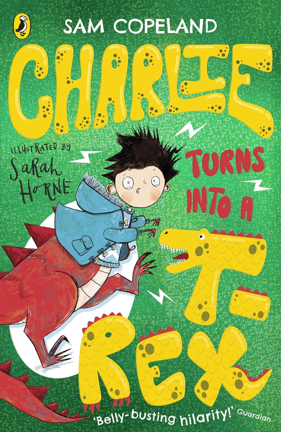 Charlie Changes Into a Chicken 3 book paperback set stacked together