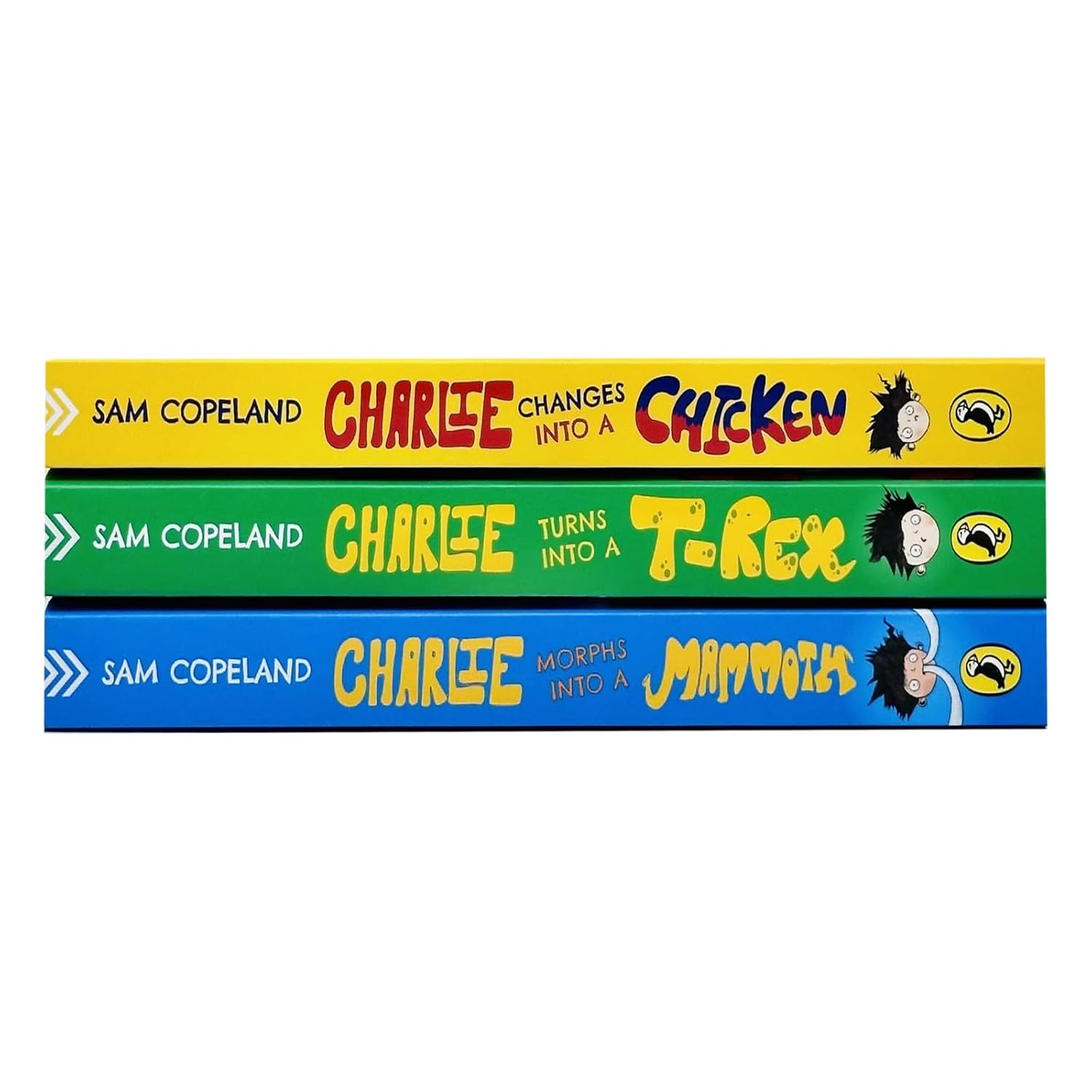 Charlie Changes Into a Chicken paperback book cover by Sam Copeland