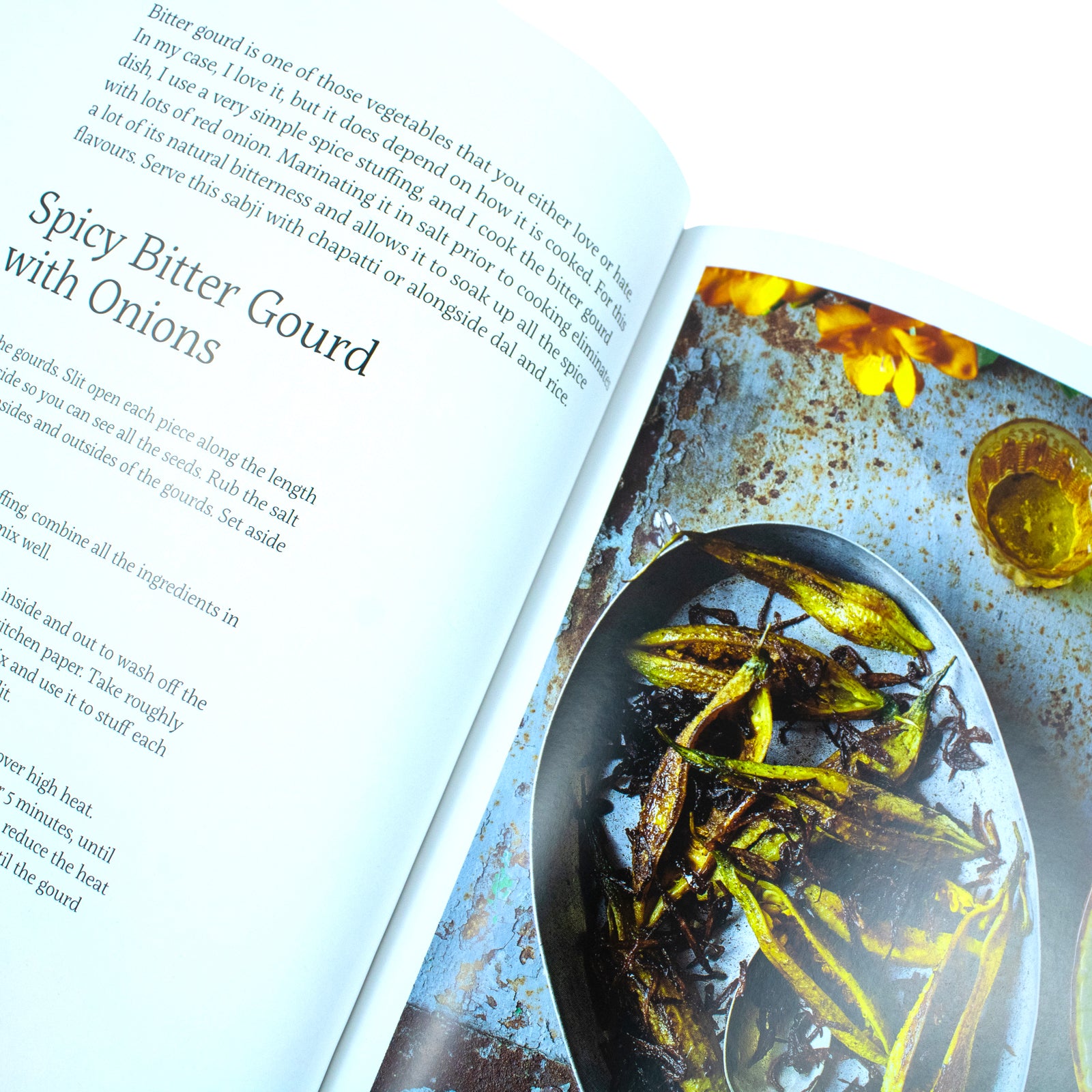 Chetna's Healthy Indian by Chetna Makan - Hardback Indian cookbook, inside recipe page
