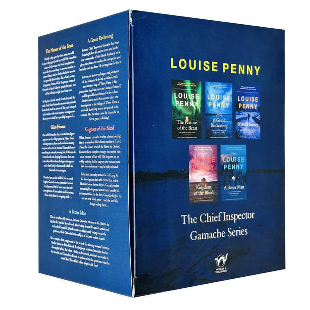 Close-up cover view of Chief Inspector Gamache Books 11-15 paperback box set by Louise Penny