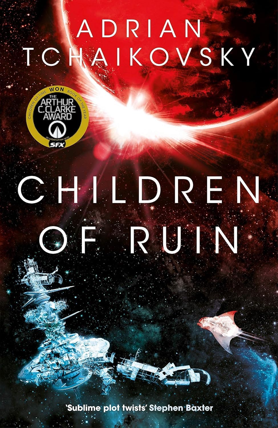 Children of Memory by Adrian Tchaikovsky - Book 3 paperback cover, Children of Time series
