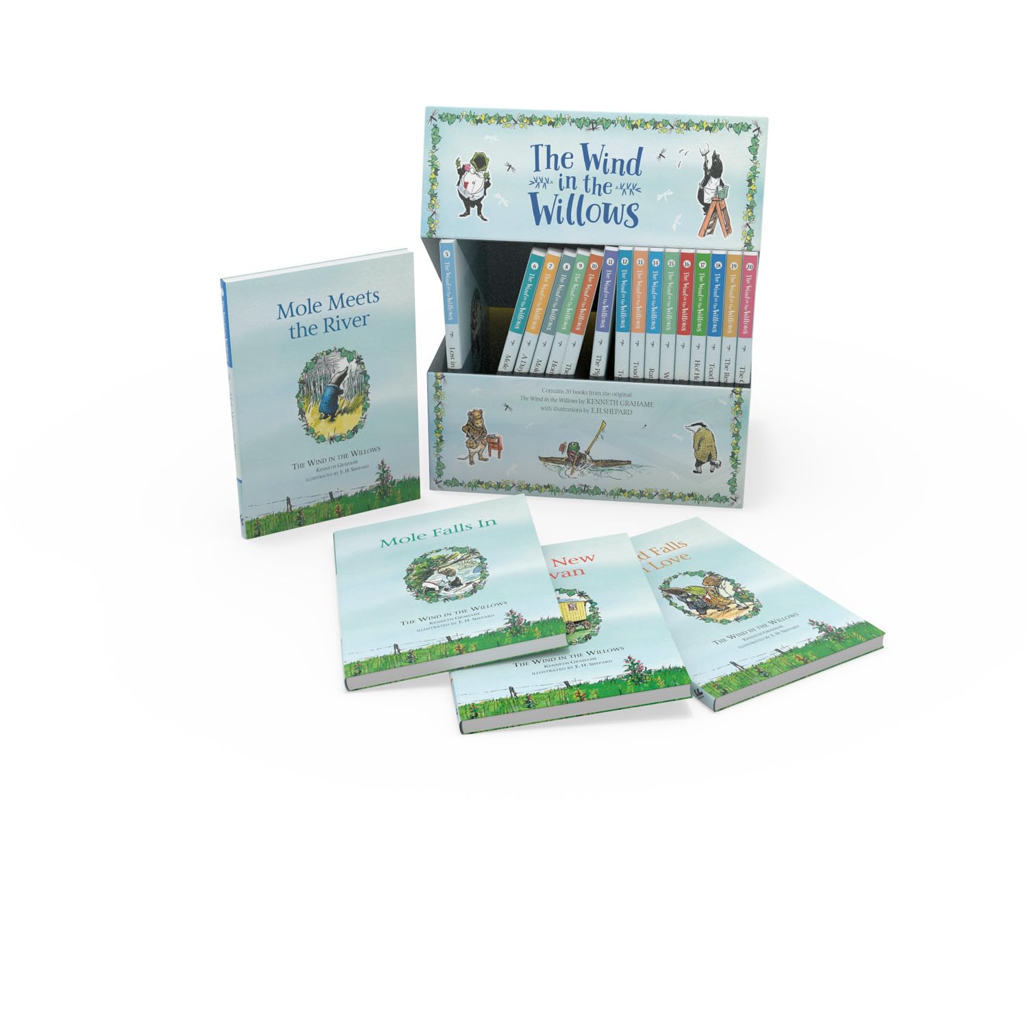 The Wind In the Willows Classic Story Collection (20-copy box): The perfect adventure for children aged 8 and above, told across 20 illustrated story books - Lets Buy Books