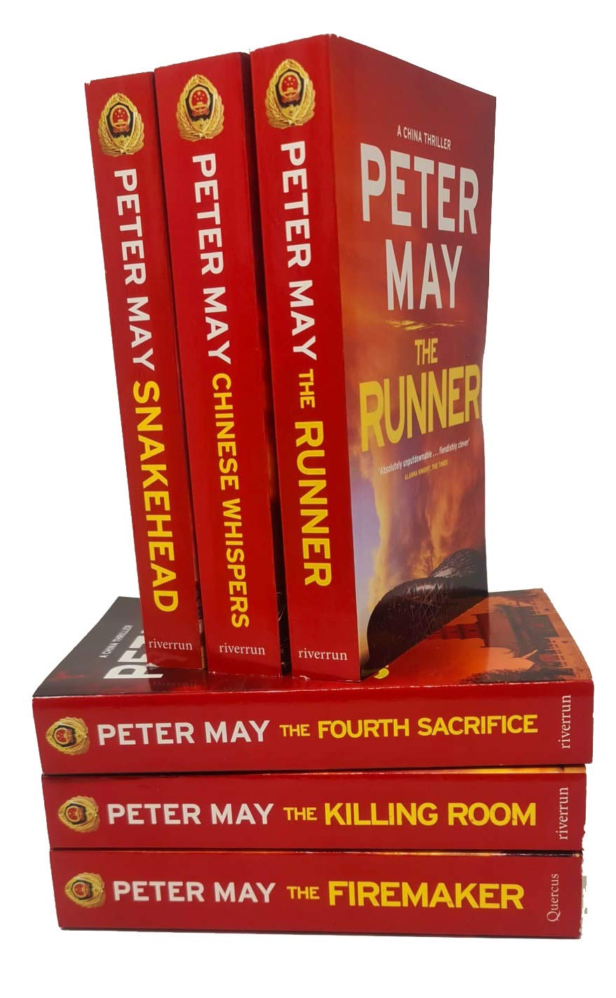 Peter May China Thrillers complete 6 book paperback collection set spines and covers