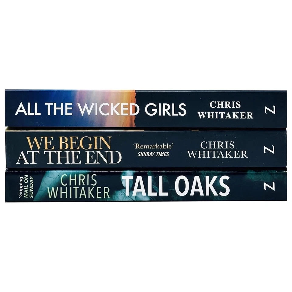 Chris Whitaker Collection 3 Books Set Back Cover - Crime Fiction Paperback Books