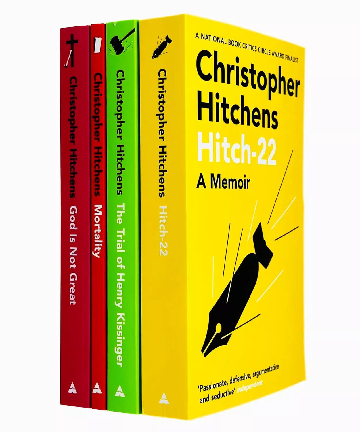 Christopher Hitchens 4 Books Collection Set paperback - Hitch-22, The Trial of Henry Kissinger, Mortality, God Is Not Great