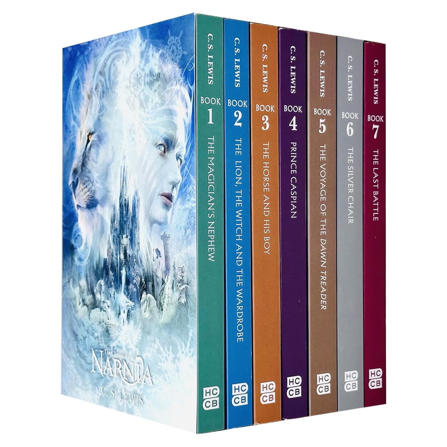 The Chronicles of Narnia 7 Books Collection Box Set by C S Lewis - complete paperback set including The Horse and His Boy and The Silver Chair, ages 7-11