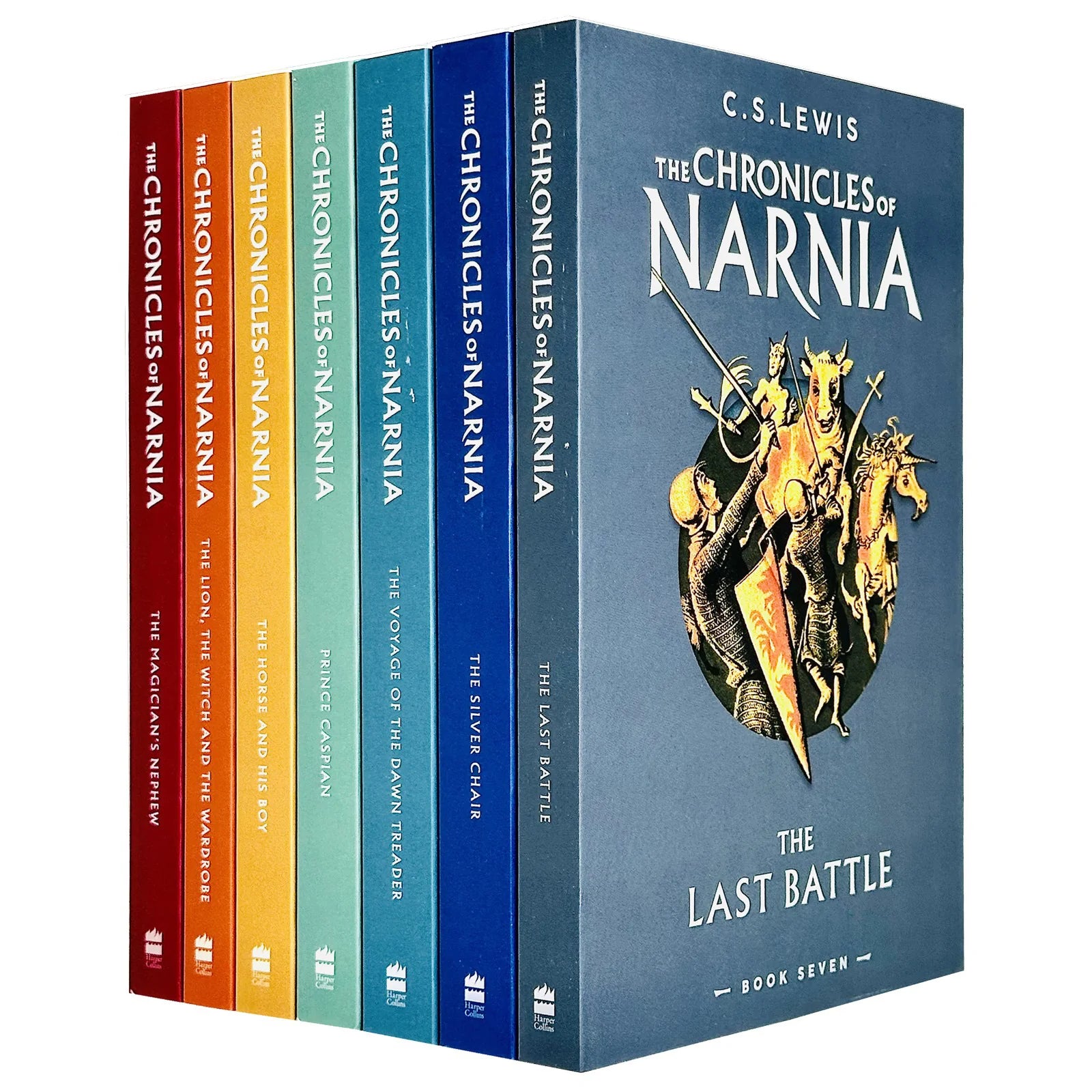 The Chronicles of Narnia 7 book collection set by C.S. Lewis, brand new paperback edition