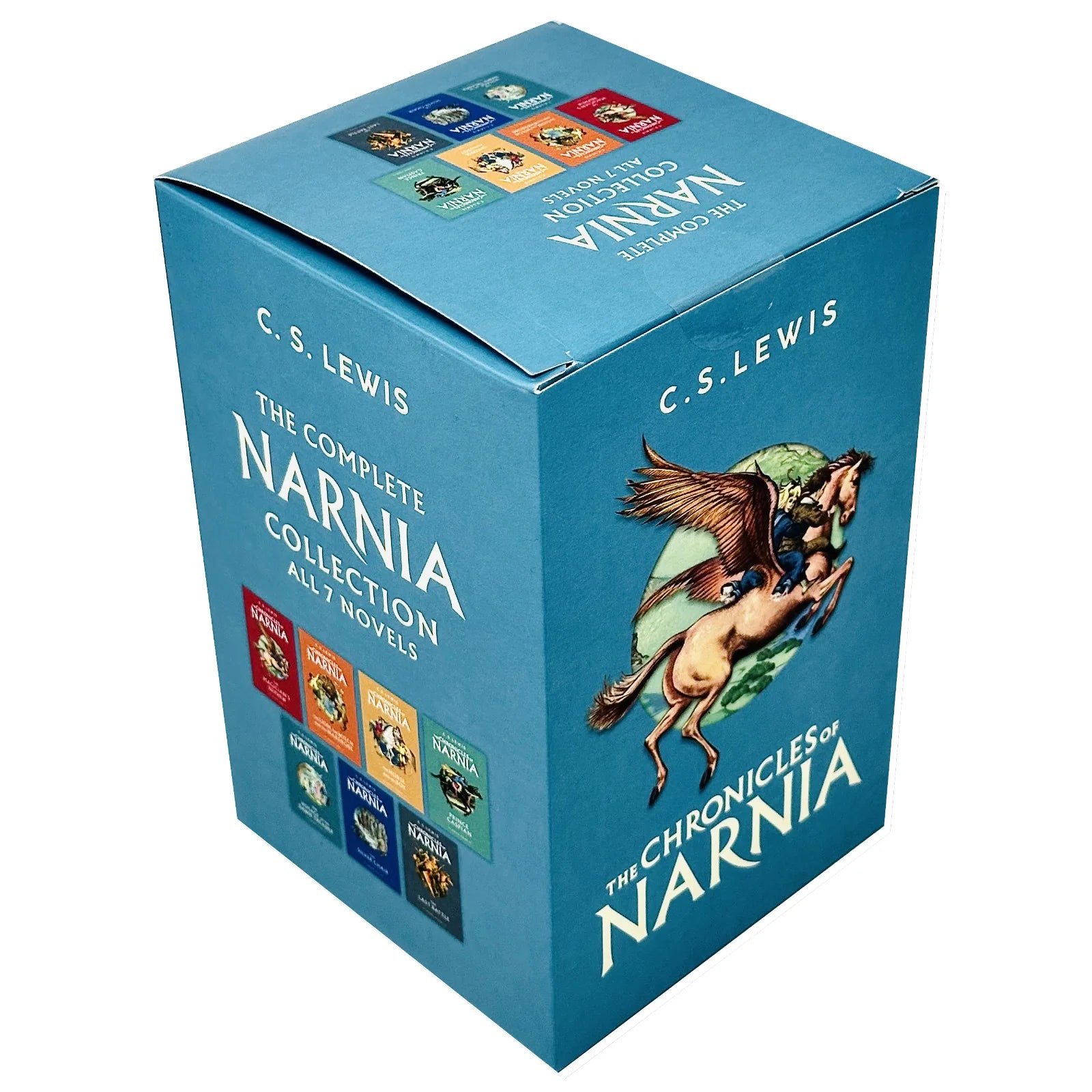 The Chronicles of Narnia complete paperback box set by C.S. Lewis, fantasy adventure books for ages 8 plus