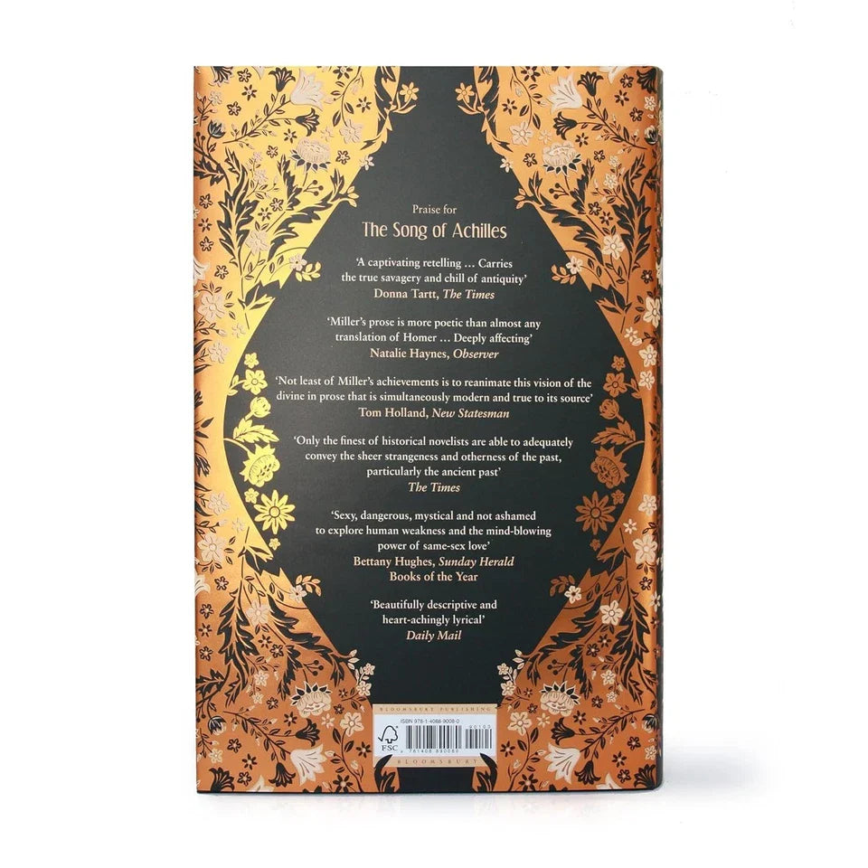 Circe by Madeline Miller anniversary hardback edition, back cover with book description