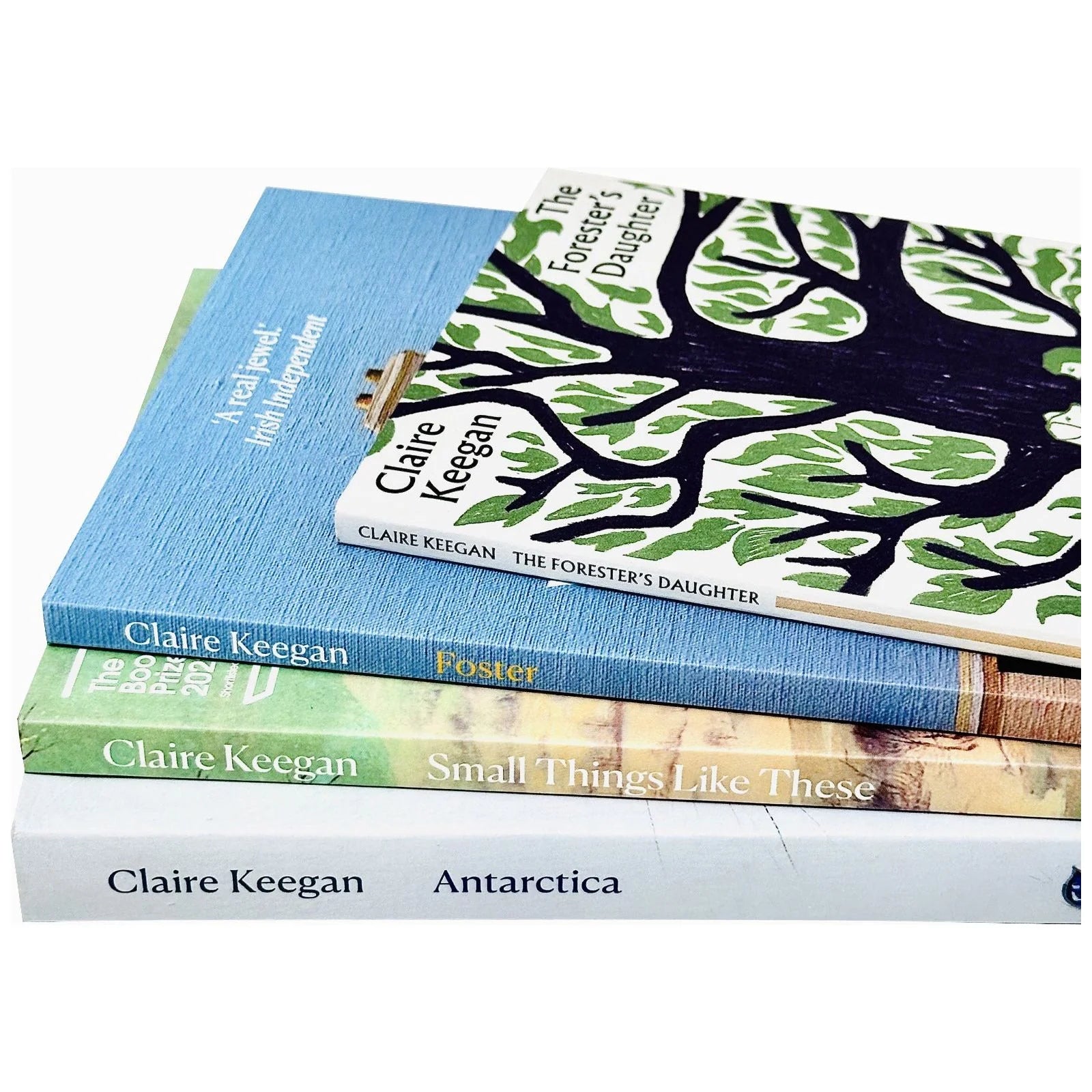 Stack of Claire Keegan paperback books - Irish literary fiction collection set