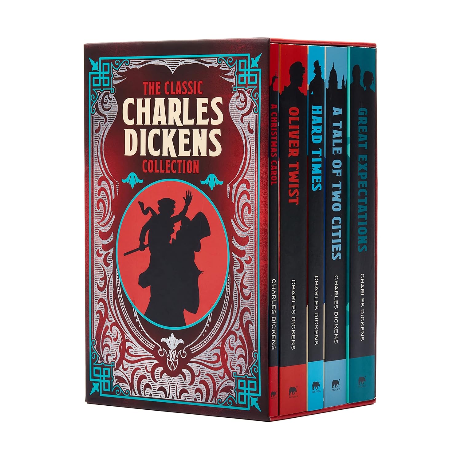 The Classic Charles Dickens Collection 5-Book paperback boxed set - Arcturus Classic Collections - Great Expectations, Oliver Twist, A Christmas Carol, Hard Times, A Tale of Two Cities