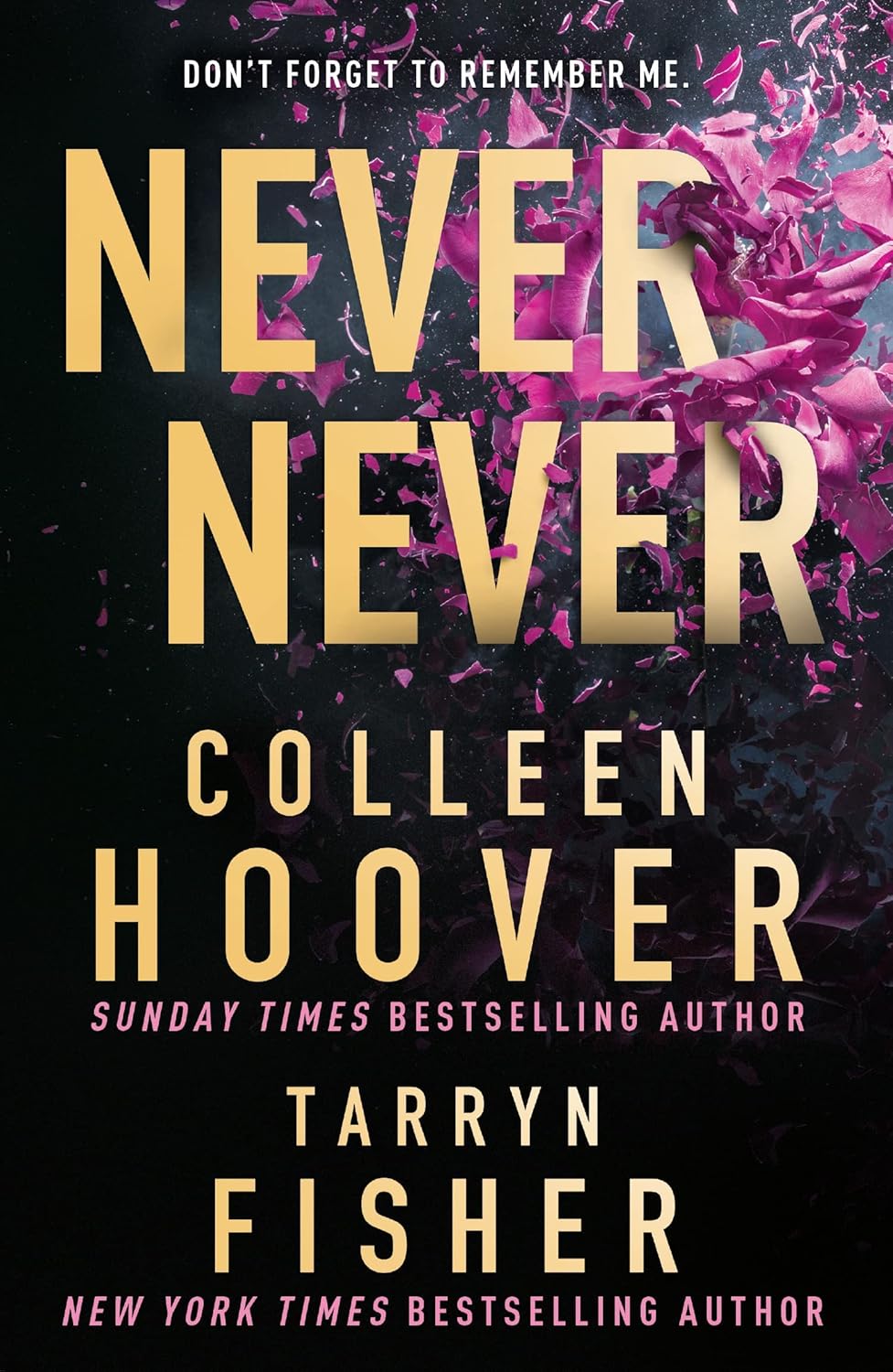 Colleen Hoover 2 Books Collection Set paperback edition - Without Merit and Never Never spines