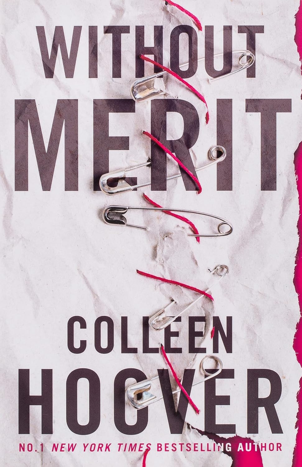 Colleen Hoover Without Merit and Never Never 2 book paperback set - back cover detail