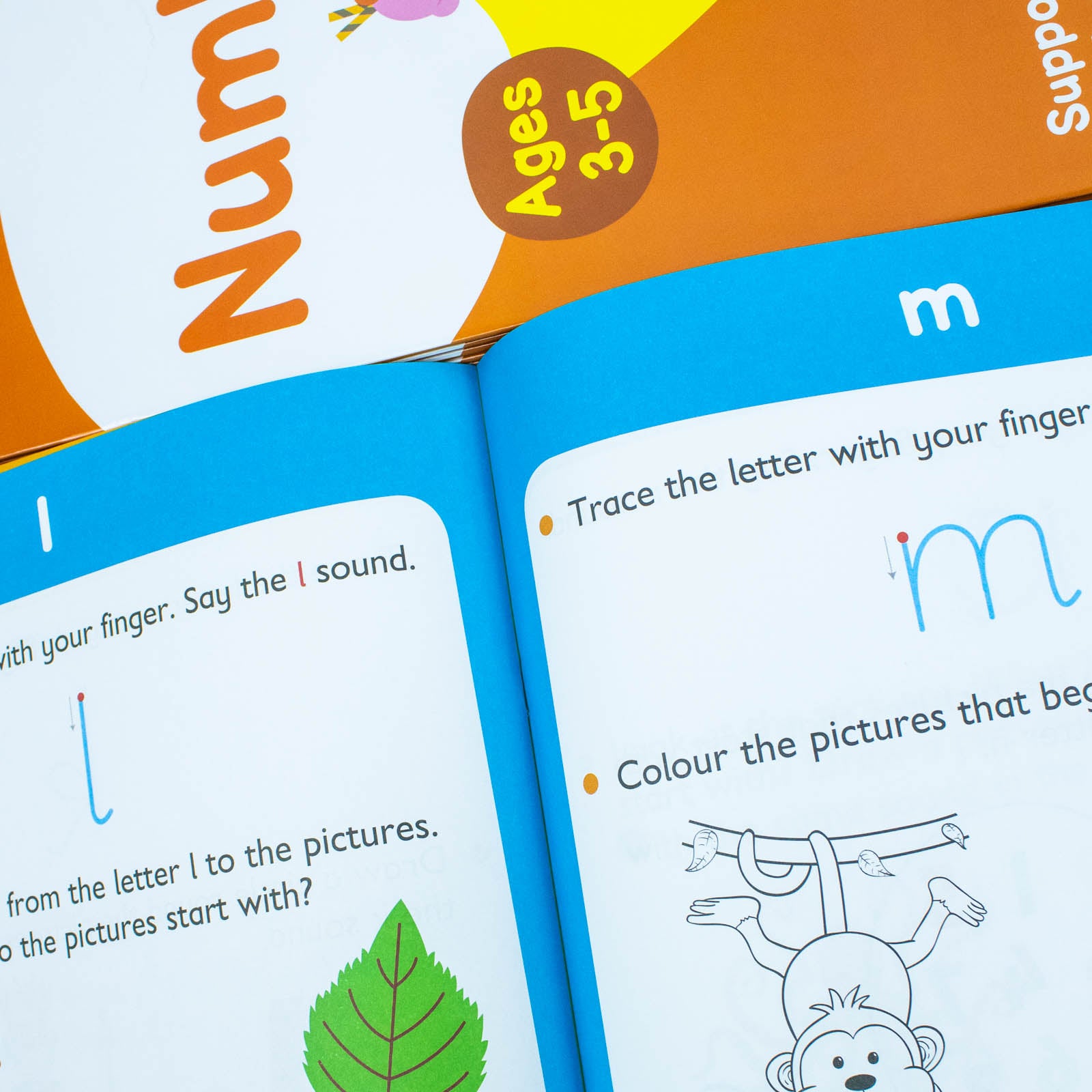 Collins Easy Learning Preschool 6 Books Collection Set Ages 3-5 paperback - back cover detail