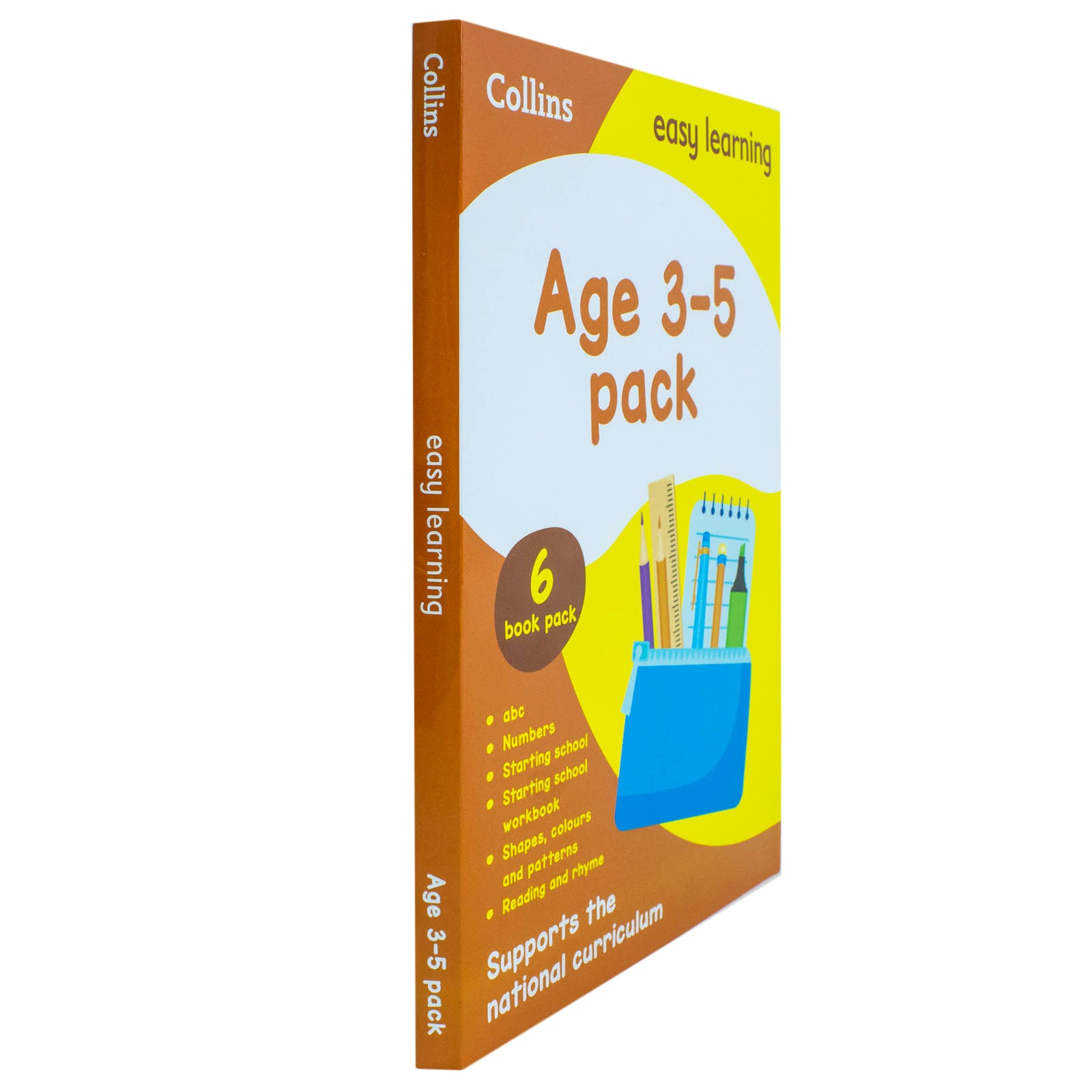 Collins Easy Learning Preschool 6 Books Set Ages 3-5 - Starting School and Reading and Rhyme paperback